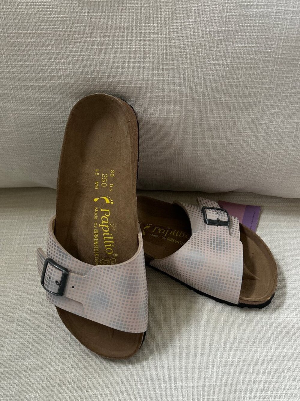 NWT Birkenstock Papillio ~ Catalina Cushion Buckle Strap Sandal ~ 39 ~ sz. 8 - Picture 3 of 9